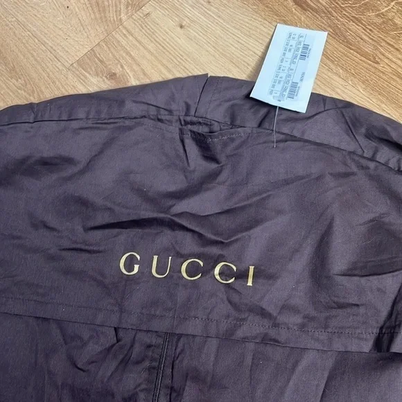 Gucci Brown Cotton Zipper and Foldable Garment Bag - New - Picture 2 of 5